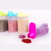 Transparent sealed kitchen storage plastic containers with LIDS, fresh-keeping boxes, sealed containers, grain containers, grain buckets, rice buckets Specification image